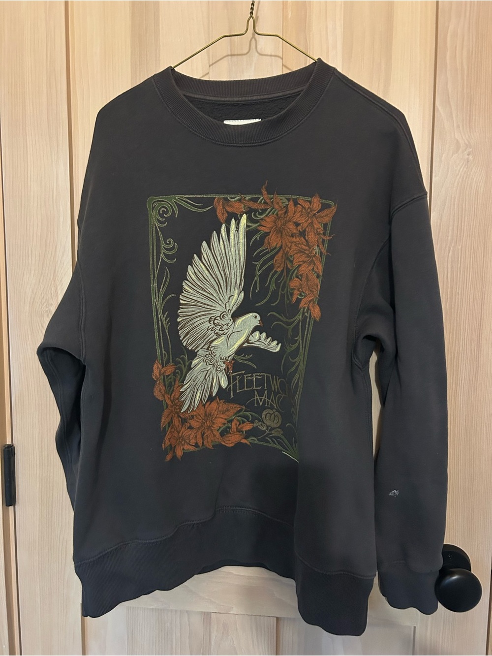 Gray Abercrombie & Fitch Fleetwood Mac Crewneck